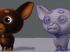 dog cartoon Modelo 3D