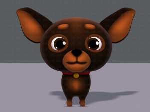 dog cartoon Modelo 3D