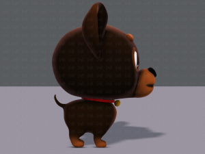 dog cartoon Modelo 3D