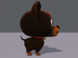 dog cartoon 3D Model