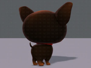 dog cartoon 3D Model