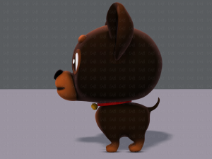 dog cartoon Modelo 3D