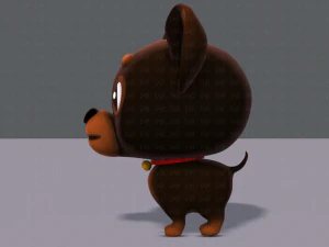 dog cartoon 3D Model