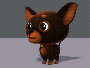 dog cartoon Modelo 3D