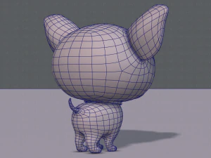 dog cartoon 3D Model
