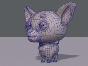 dog cartoon 3D Model