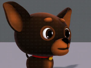 dog cartoon 3D Model