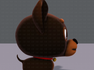 dog cartoon Modelo 3D