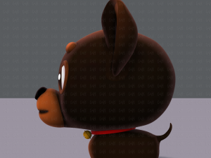 dog cartoon Modelo 3D