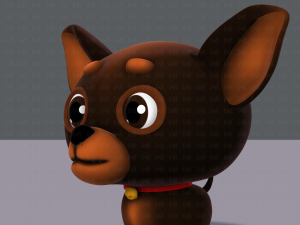 dog cartoon Modelo 3D