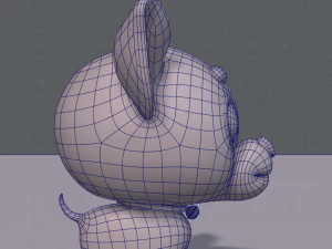 dog cartoon 3D Model
