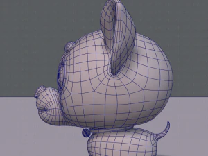 dog cartoon 3D Model