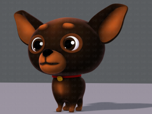 dog cartoon Modelo 3D