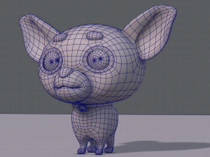 dog cartoon 3D Model