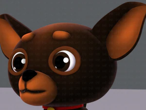 dog cartoon 3D Model