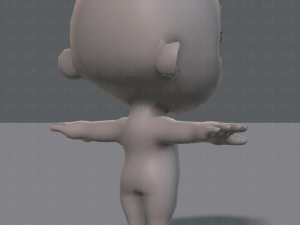 cartoon child v01 3D Модель