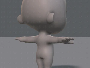 cartoon child v01 3D Model
