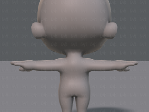 cartoon child v01 3D Модель