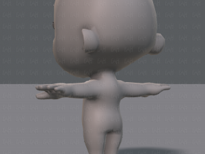 cartoon child v01 3D Модель
