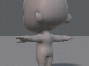 cartoon child v01 3D Model