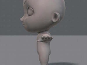 cartoon child v01 3D Model