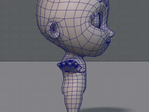 cartoon child v01 3D Model
