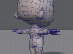 cartoon child v01 3D Модель