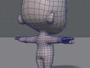 cartoon child v01 3D Model