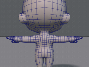 cartoon child v01 3D Модель