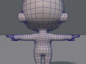 cartoon child v01 3D Model