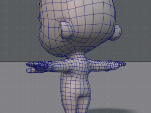 cartoon child v01 3D Модель