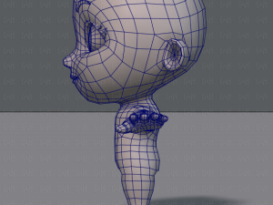 cartoon child v01 3D Модель