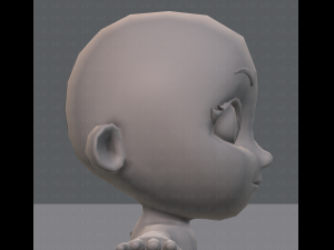 cartoon child v01 3D Модель