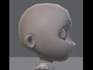 cartoon child v01 3D Model
