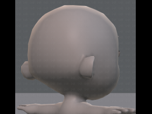 cartoon child v01 3D Модель