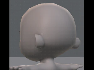 cartoon child v01 3D Model