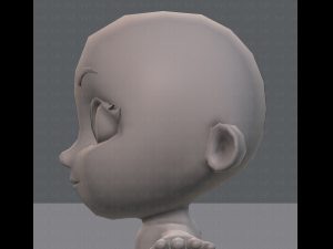 cartoon child v01 3D Модель