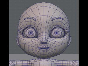 cartoon child v01 3D Модель