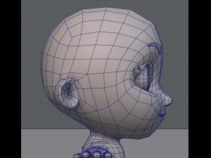 cartoon child v01 3D Модель