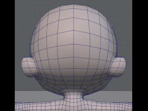 cartoon child v01 3D Model
