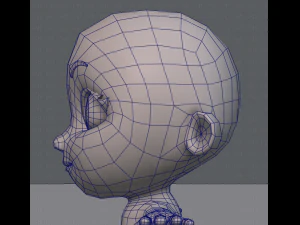 cartoon child v01 3D Model