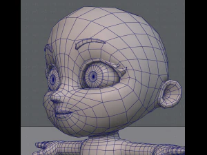 cartoon child v01 3D Model