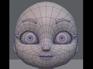 cartoon child v01 3D Модель