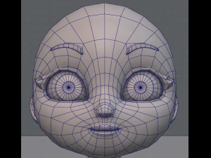 cartoon child v01 3D Model