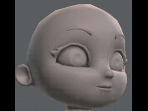 cartoon child v01 3D Model