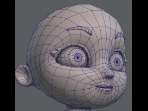 cartoon child v01 3D Model
