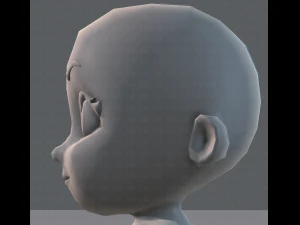 cartoon child v01 3D Model
