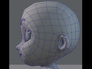 cartoon child v01 3D Model