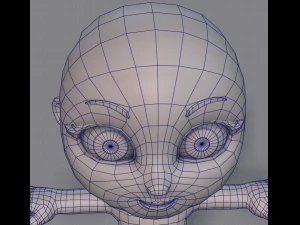 cartoon child v01 3D Model