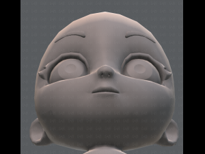 cartoon child v01 3D Модель